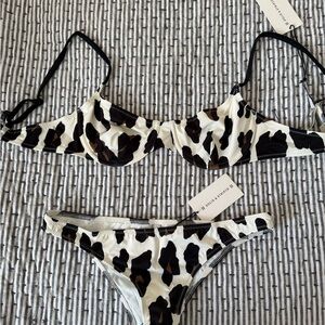 SOLID & STRIPED Leopard Bikini